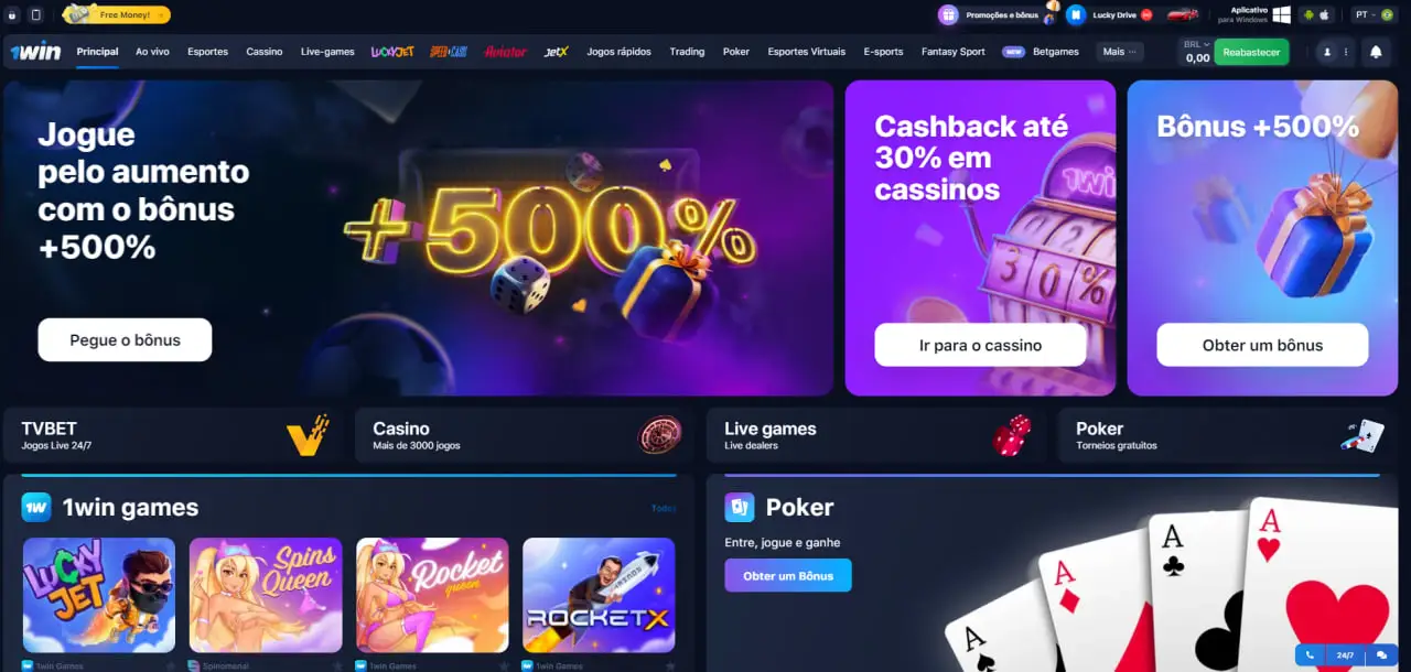 Roleta Brasileira no Casino 1win